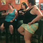 The incredible Fatty group sex has three ladies & three hombres all doing the nasty in a pub